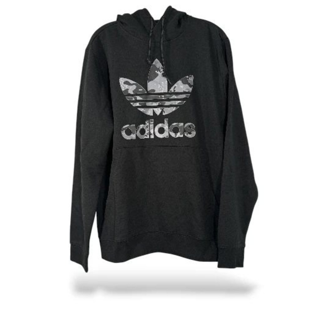 Adidas Originals Camo Infill Hoodie Sweatshirt Black Mens Size L‎